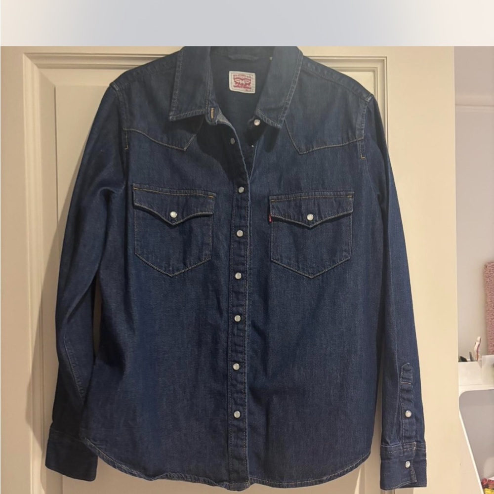 Levi's Dark Blue Denim Shirt